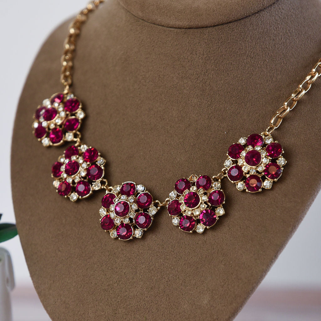 Ellen Flower Statement Necklace