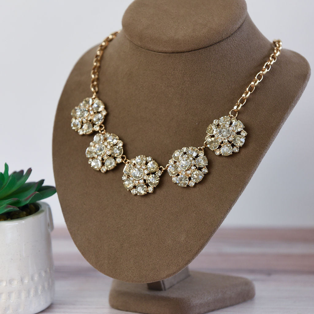 Ellen Flower Statement Necklace