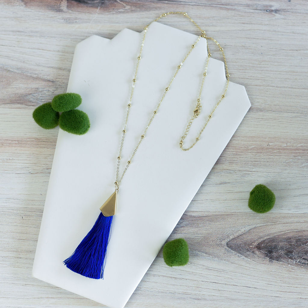 Francesca Silky Tassel Pendant