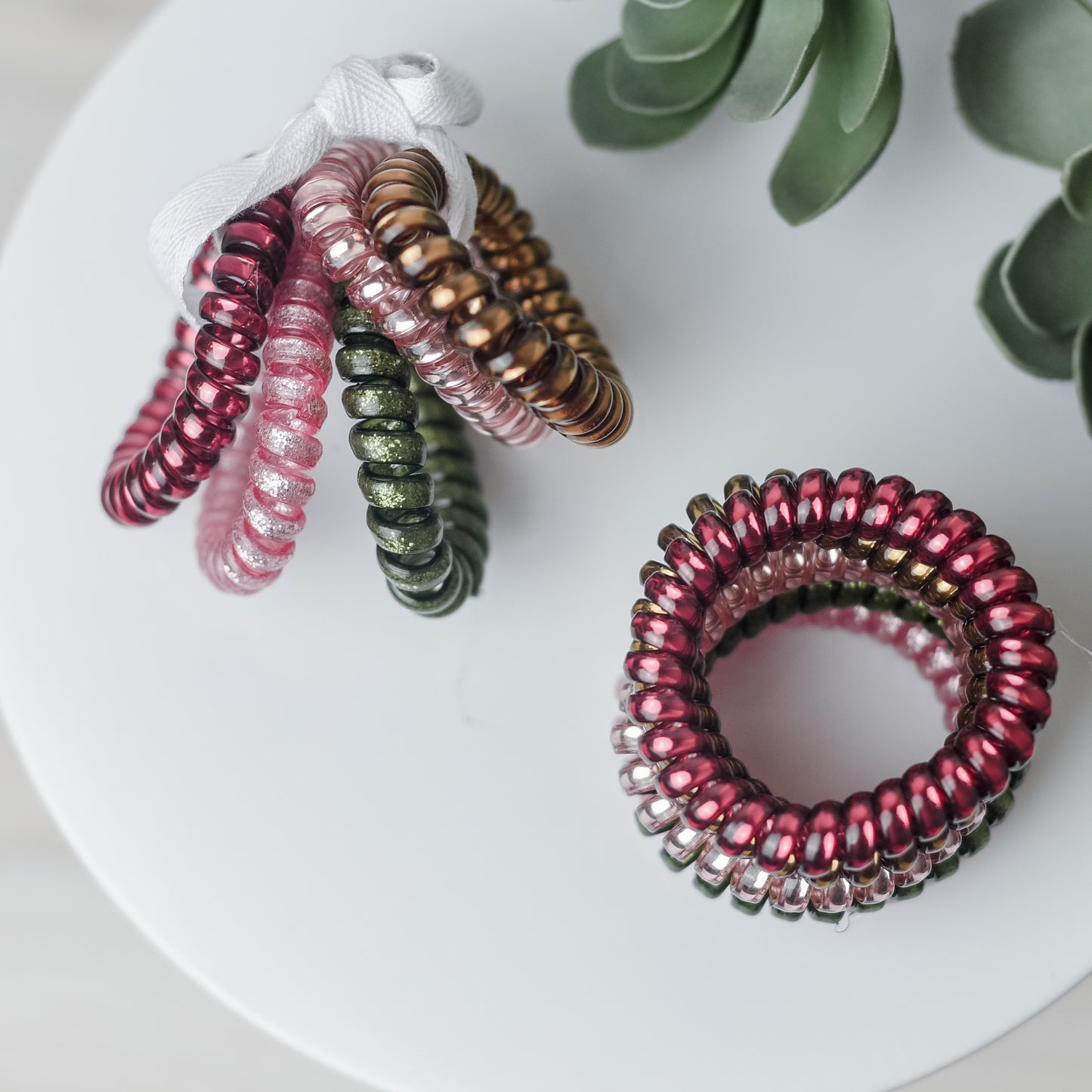 Large Lauren Lane Hair Coil Set in Pine Forest