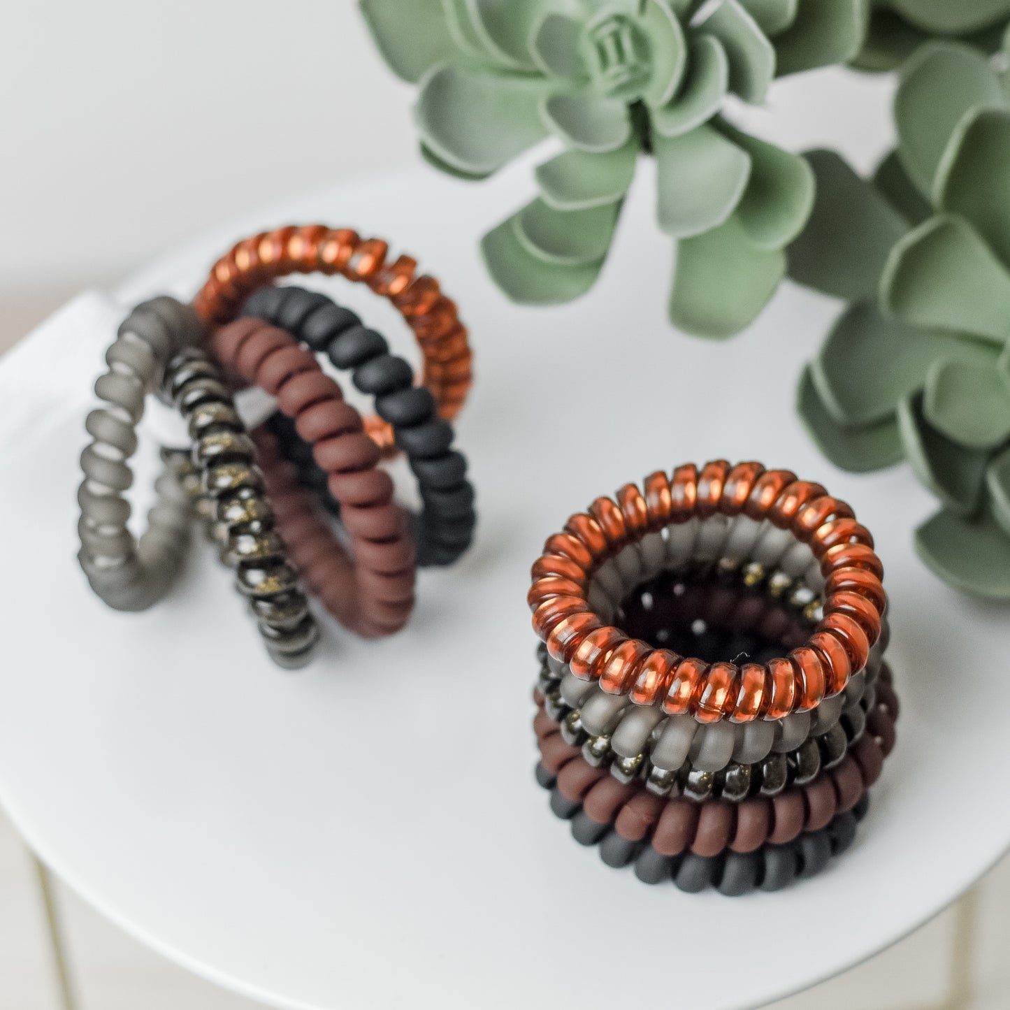 Large Lauren Lane Hair Coil Set in Pumpkin Spice