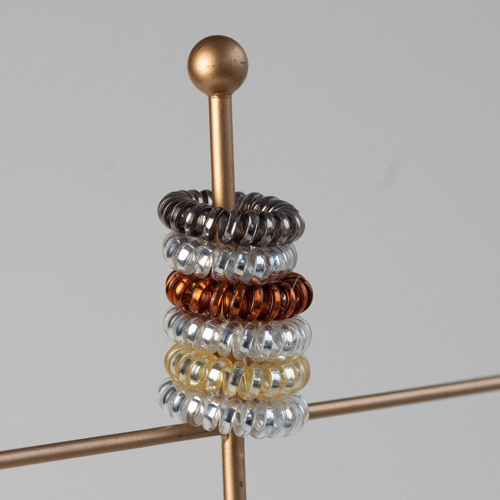 Medium Lauren Lane Hair Coil Set in Mixed Metals