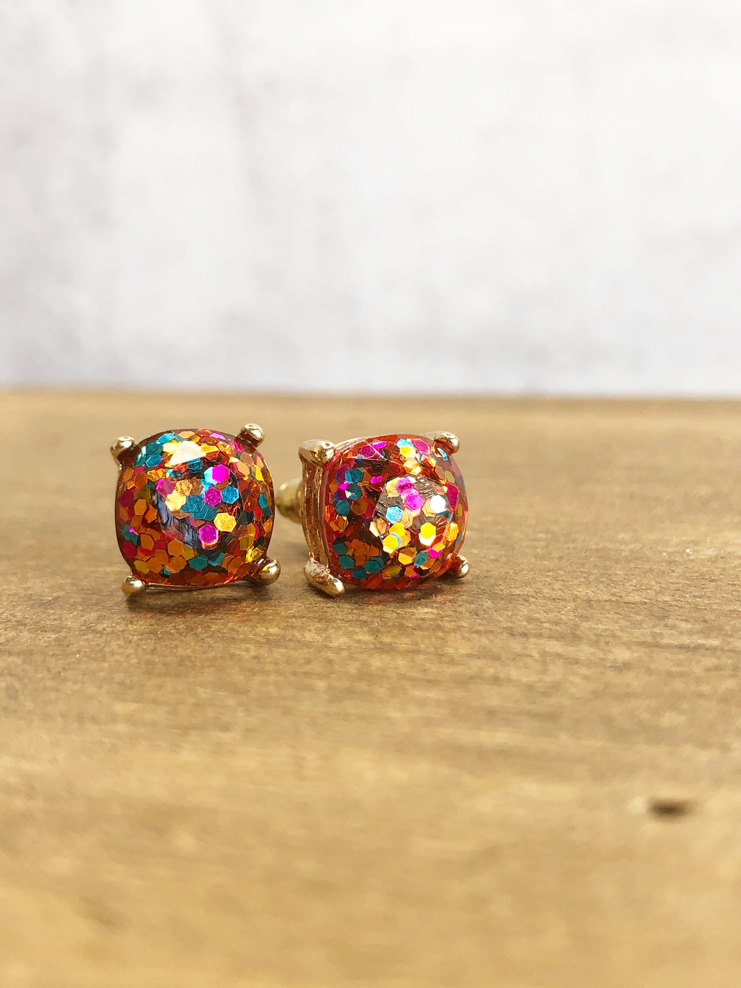 Glitter Studs Earrings