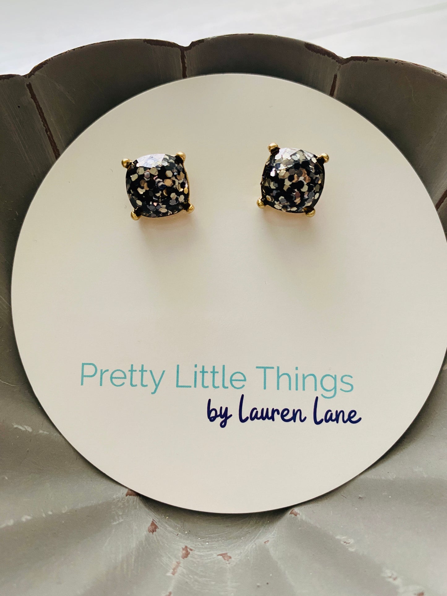 Glitter Studs Earrings