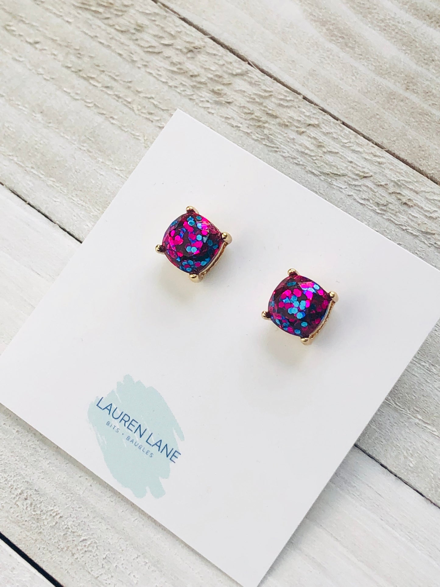 Glitter Studs Earrings