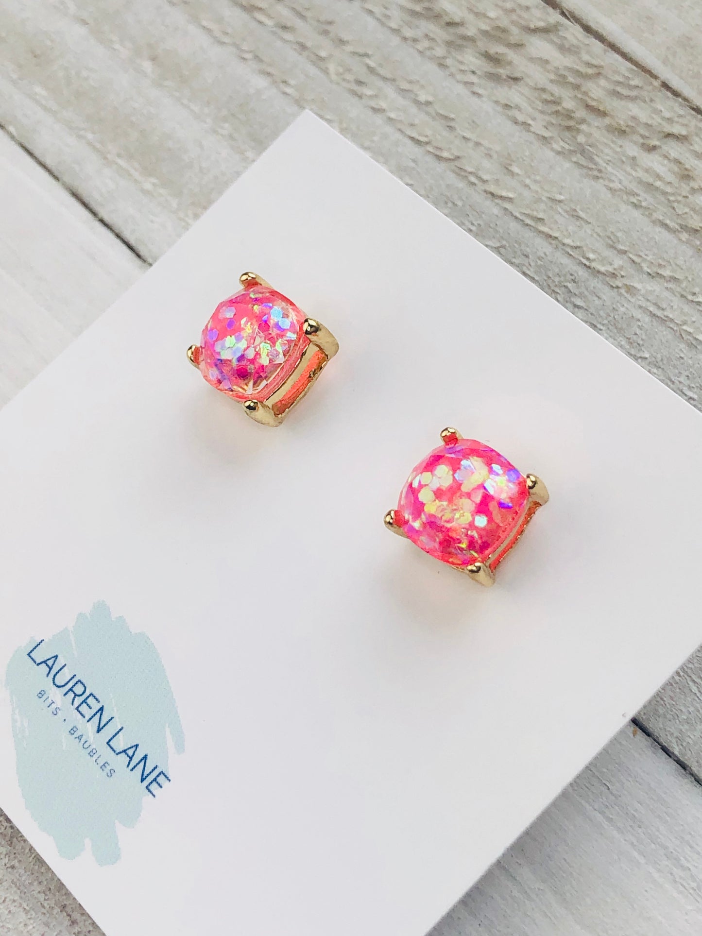 Glitter Studs Earrings