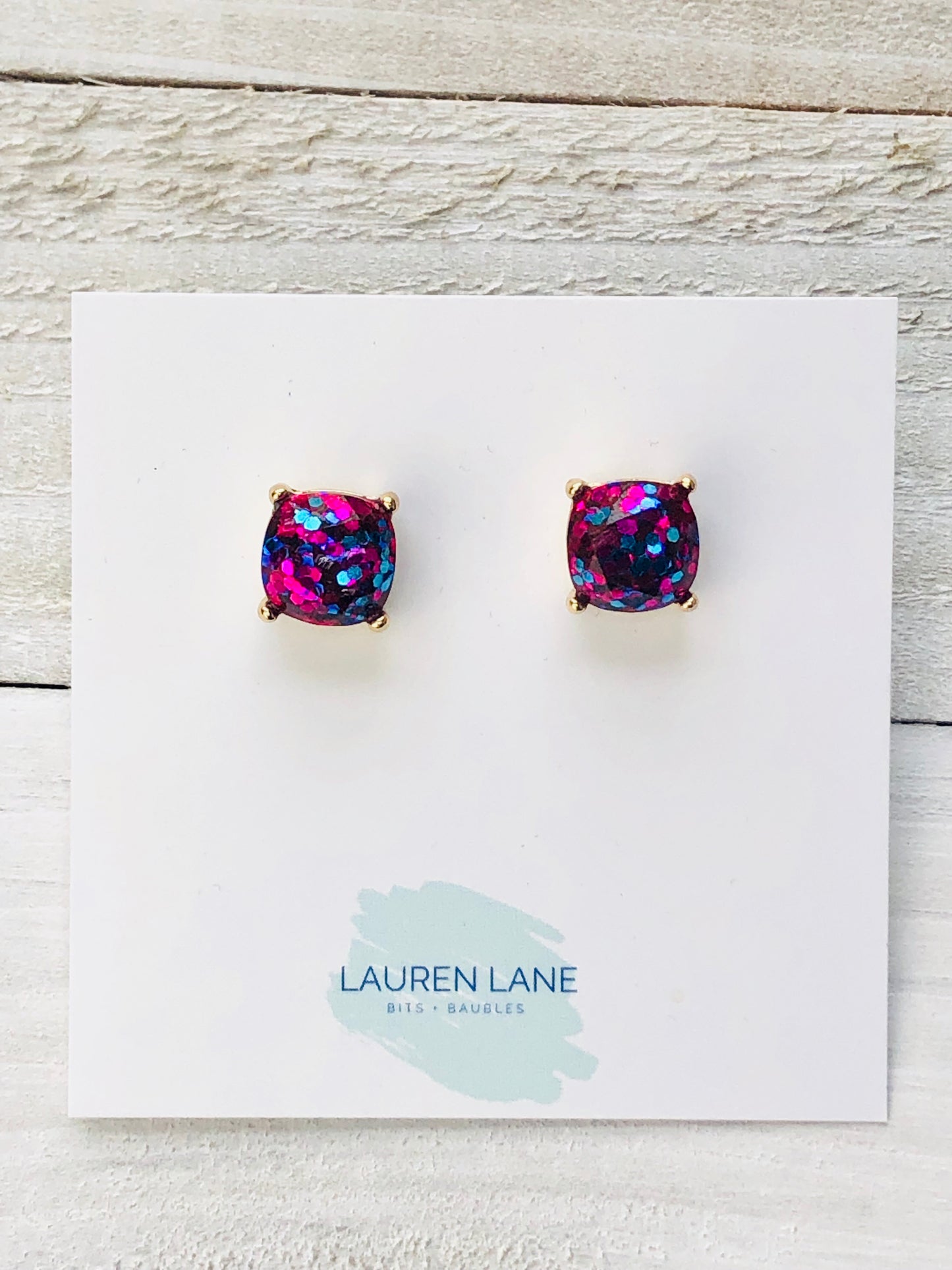 Glitter Studs Earrings