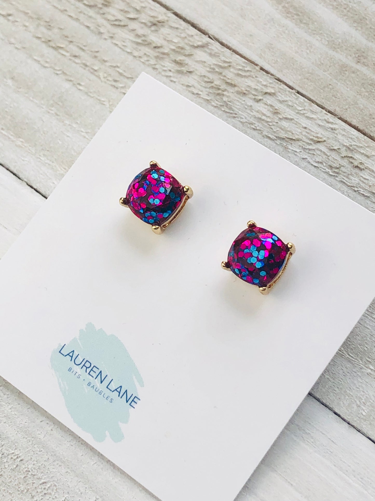 Glitter Studs Earrings