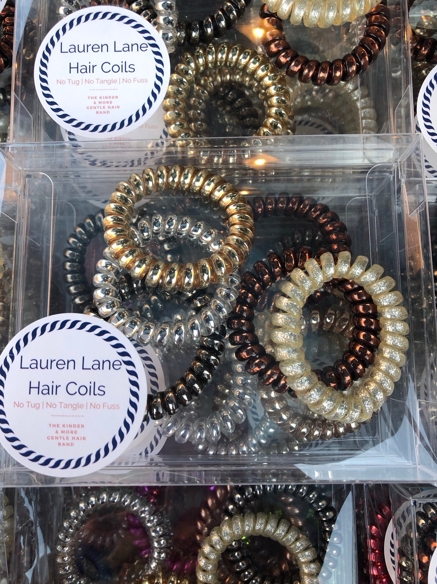 Large Lauren Lane Hair Coil Set in Mixed Metals