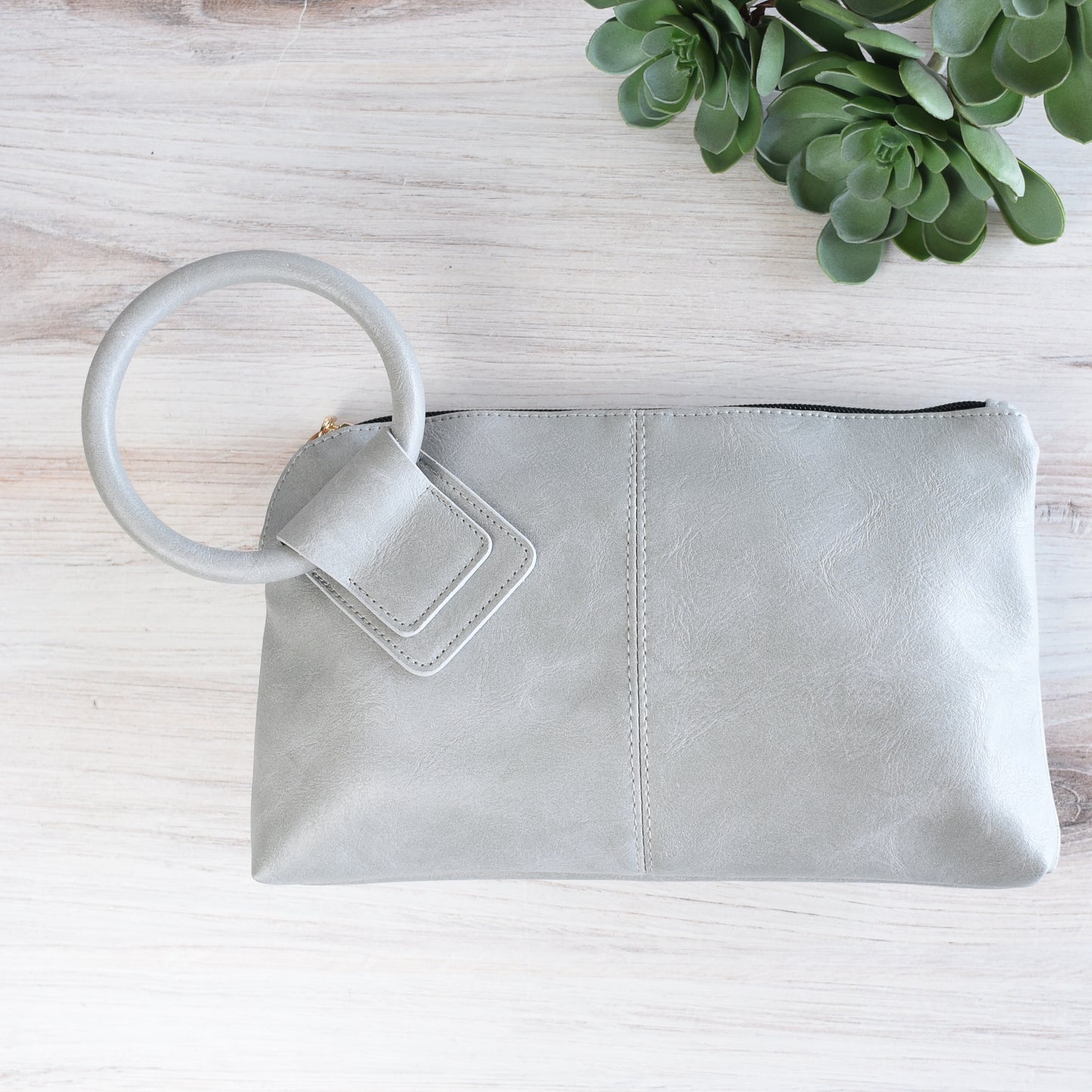 Claire Ring Wristlet-Gray