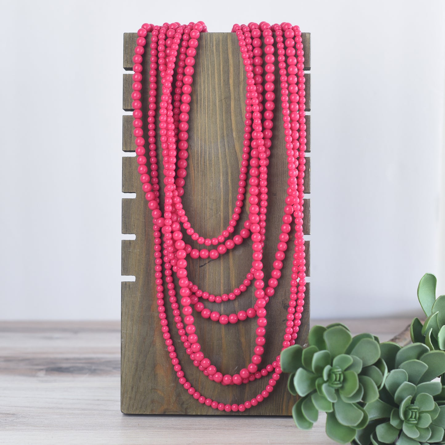 Glory Multi Strand Beaded Statement Necklaces