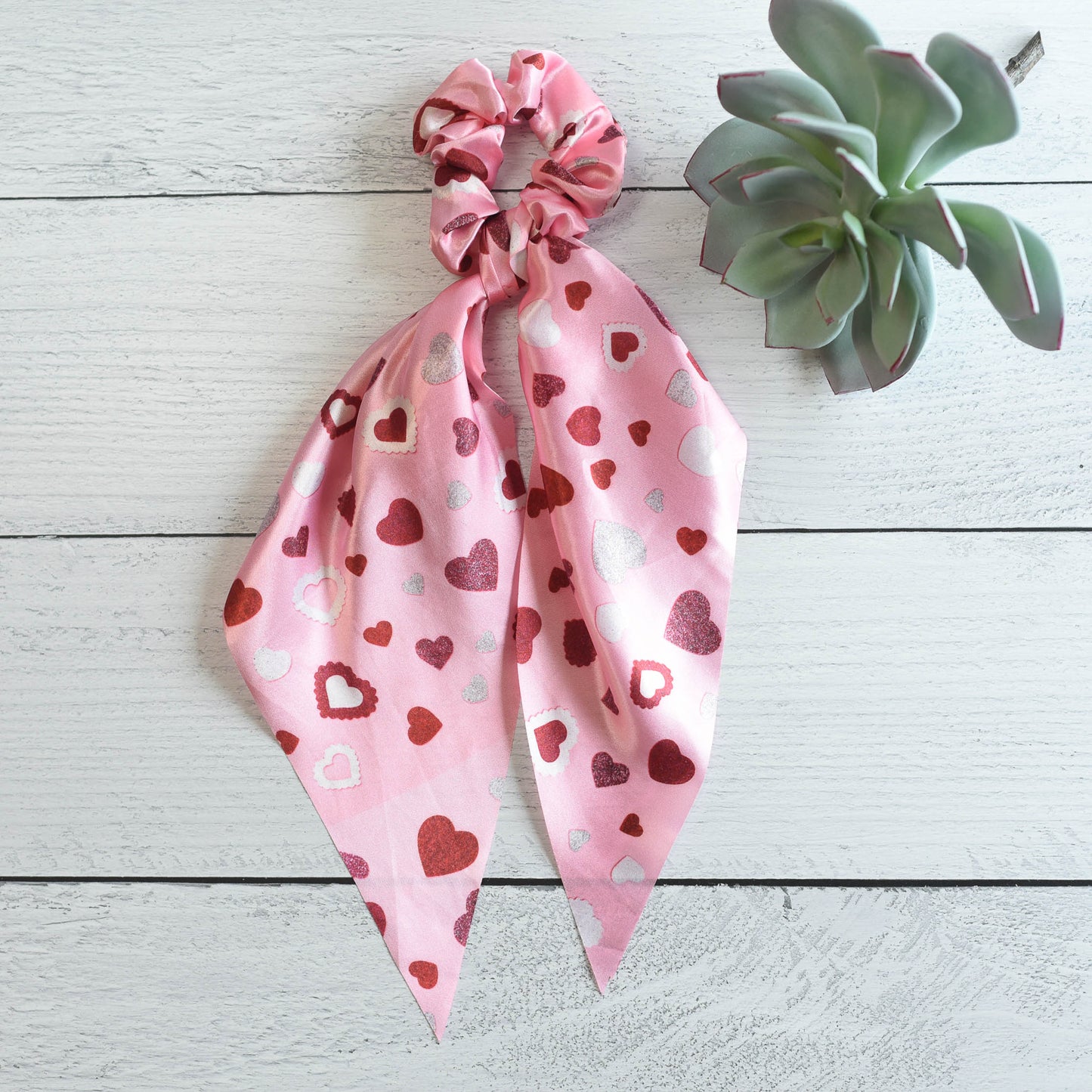 Valentine's Day Love and Hearts Hair Scarf Bundle