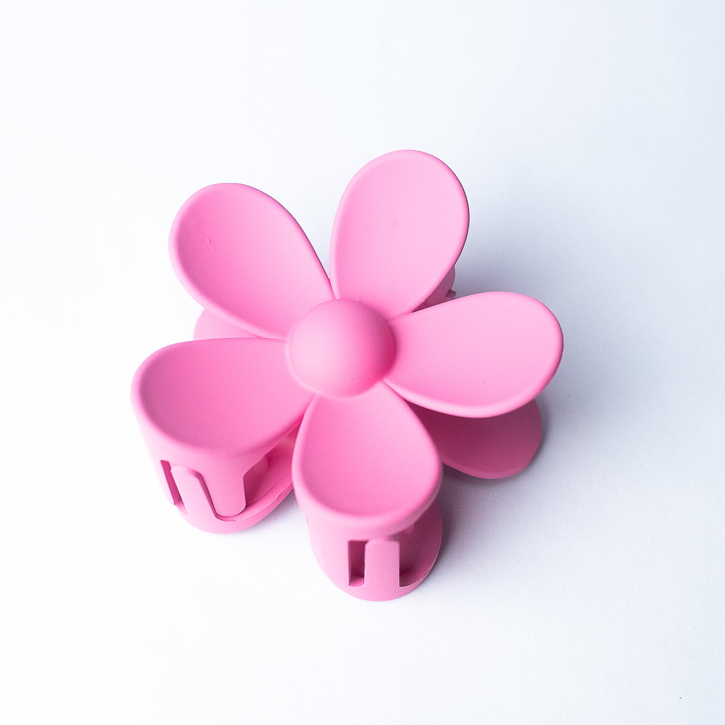 Andrea Large Flower Hair Clip-Hot Pink