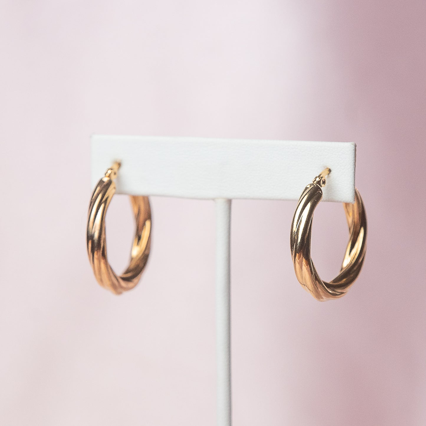 Nikki Twisted Hoops in Gold