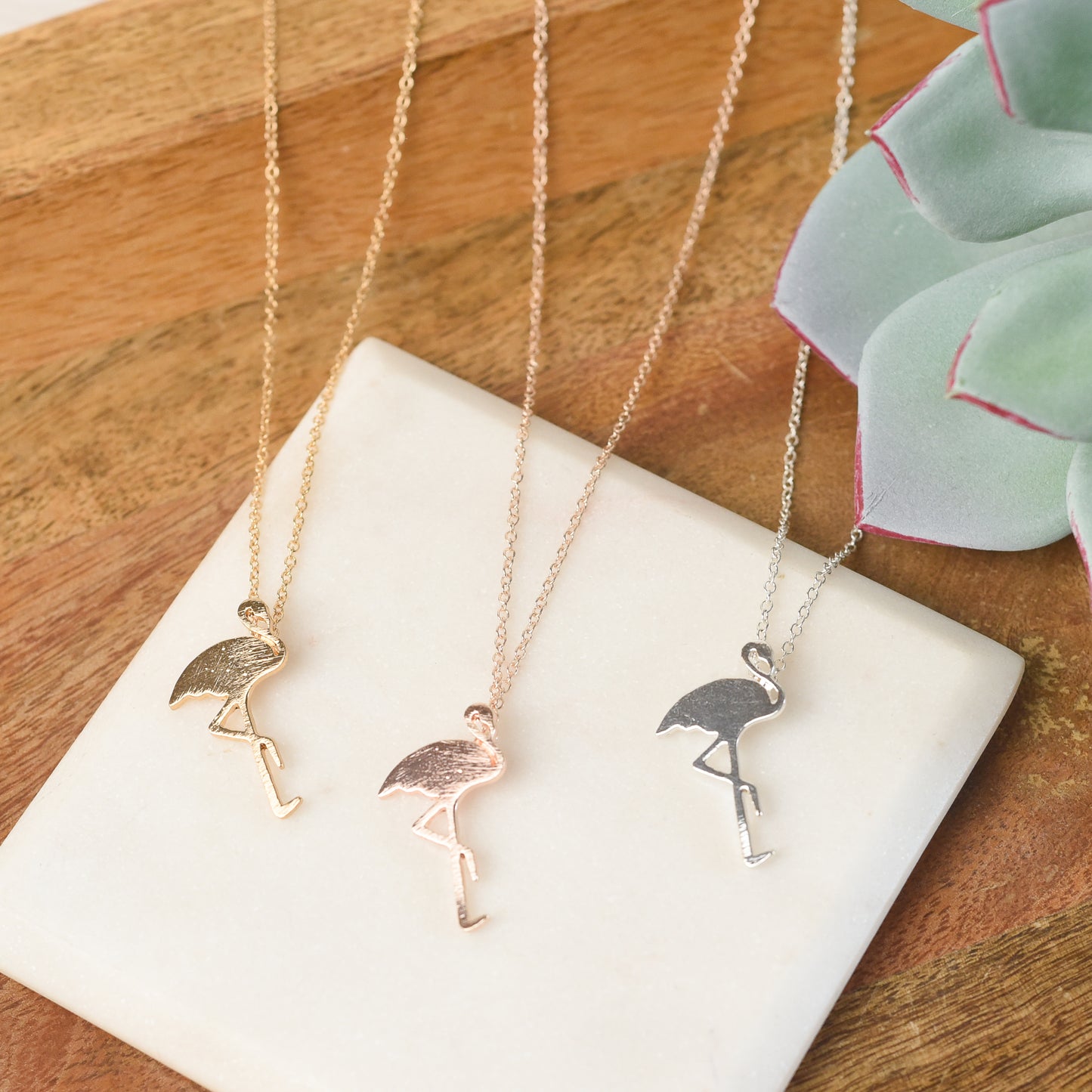 Flamingo Pendant Necklace