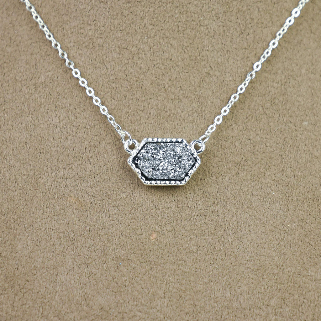 Annabelle Pendant Necklace with Silver Setting