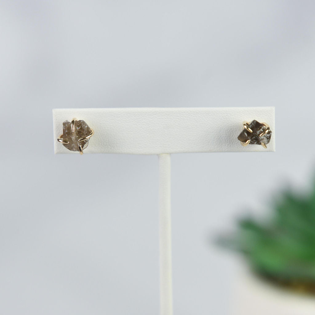 Tory Semi Precious Natural Stone Claw Stud Earrings