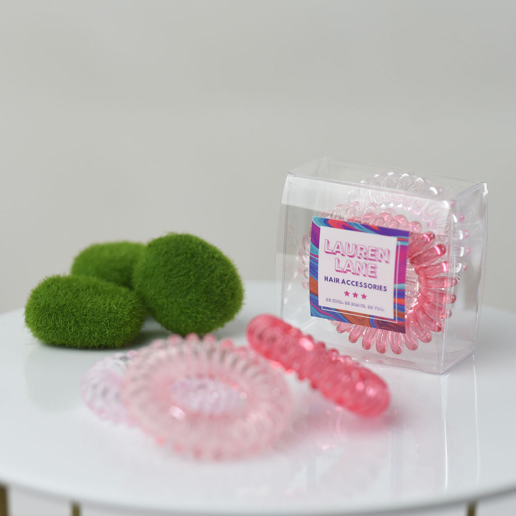 Pretty Pony Hair Coil 3 Piece Set in Clear Box