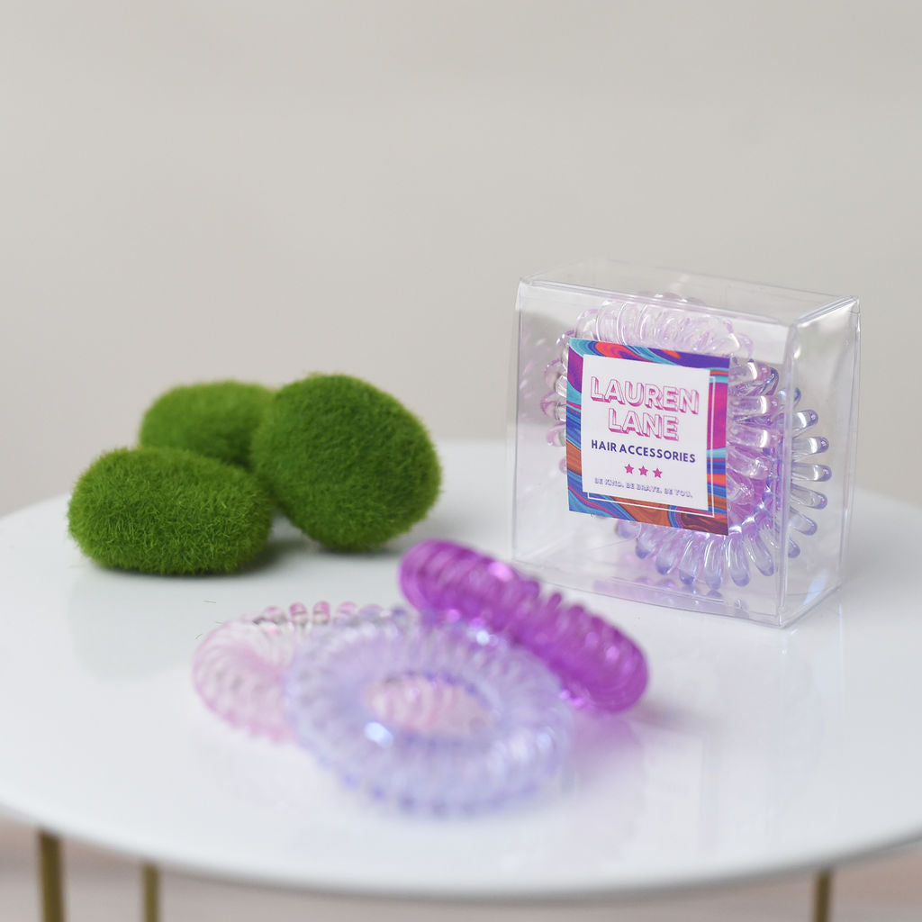 Pretty Pony Hair Coil 3 Piece Set in Clear Box