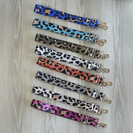 Adjustable Bag Strap 1.5 inch Leopard Pattern