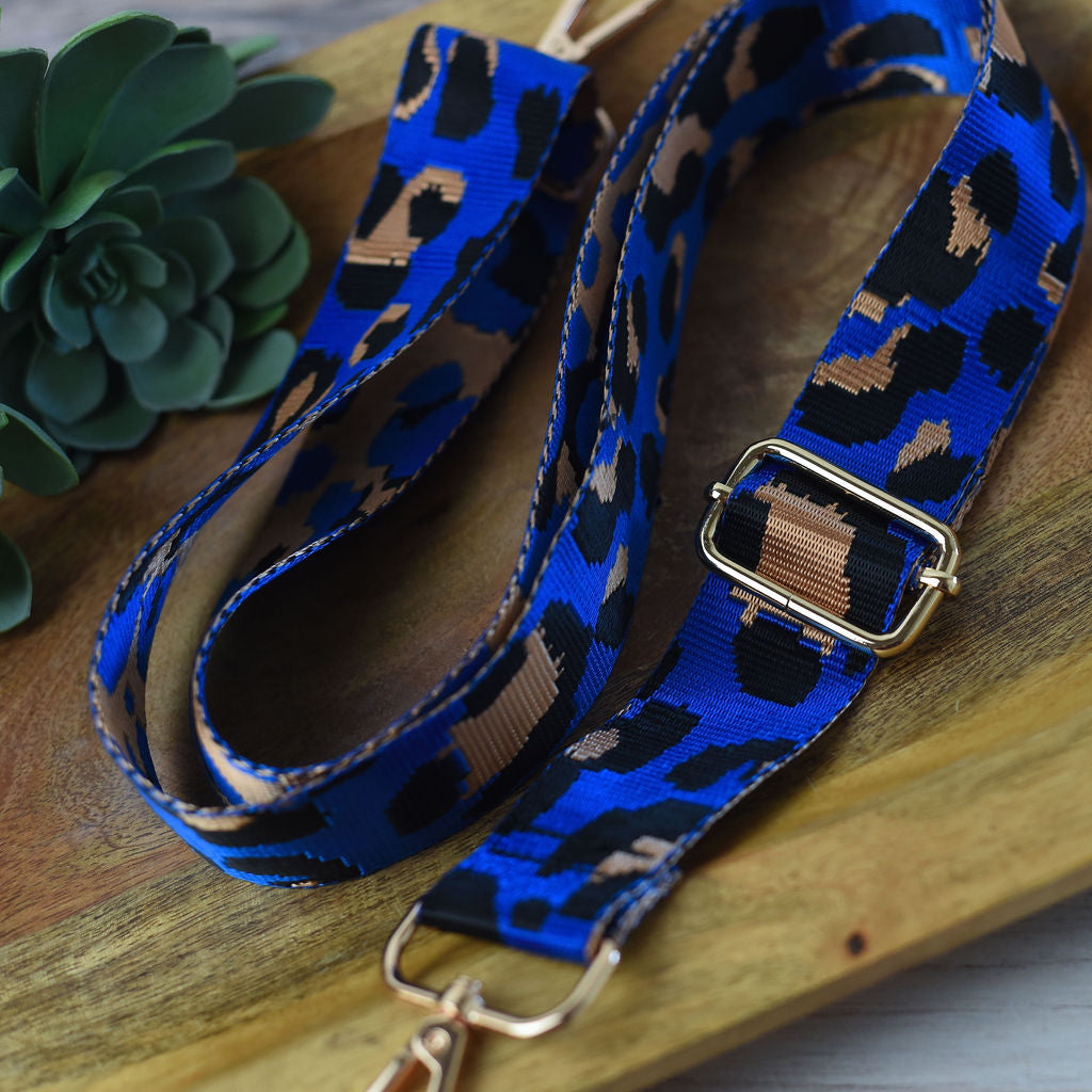 Adjustable Bag Strap 1.5 inch Leopard Pattern