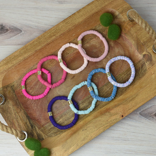 Kendra Silicone Disc Stretch Bracelets