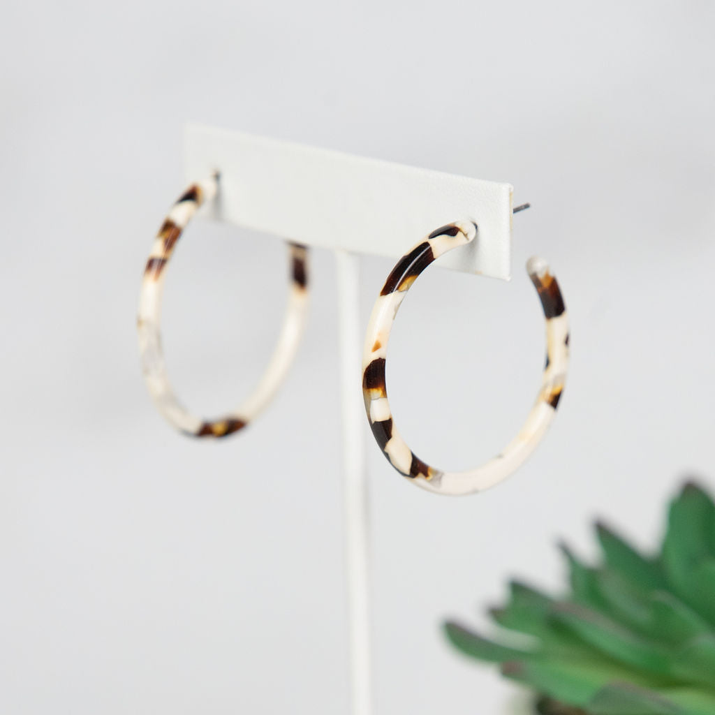 Cecelia Acrylic Hoop Earrings