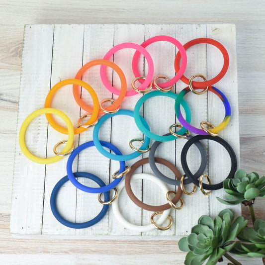 Tiffany Silicone Hands Free Bangle Keychain