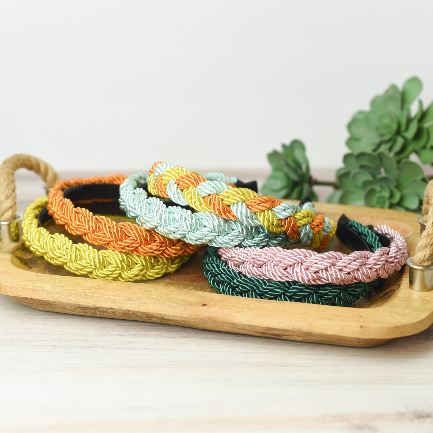 Brandy Braided Headband- Golden Yellow