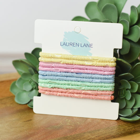Band-Its Brocade Hair Tie Set in Blooms