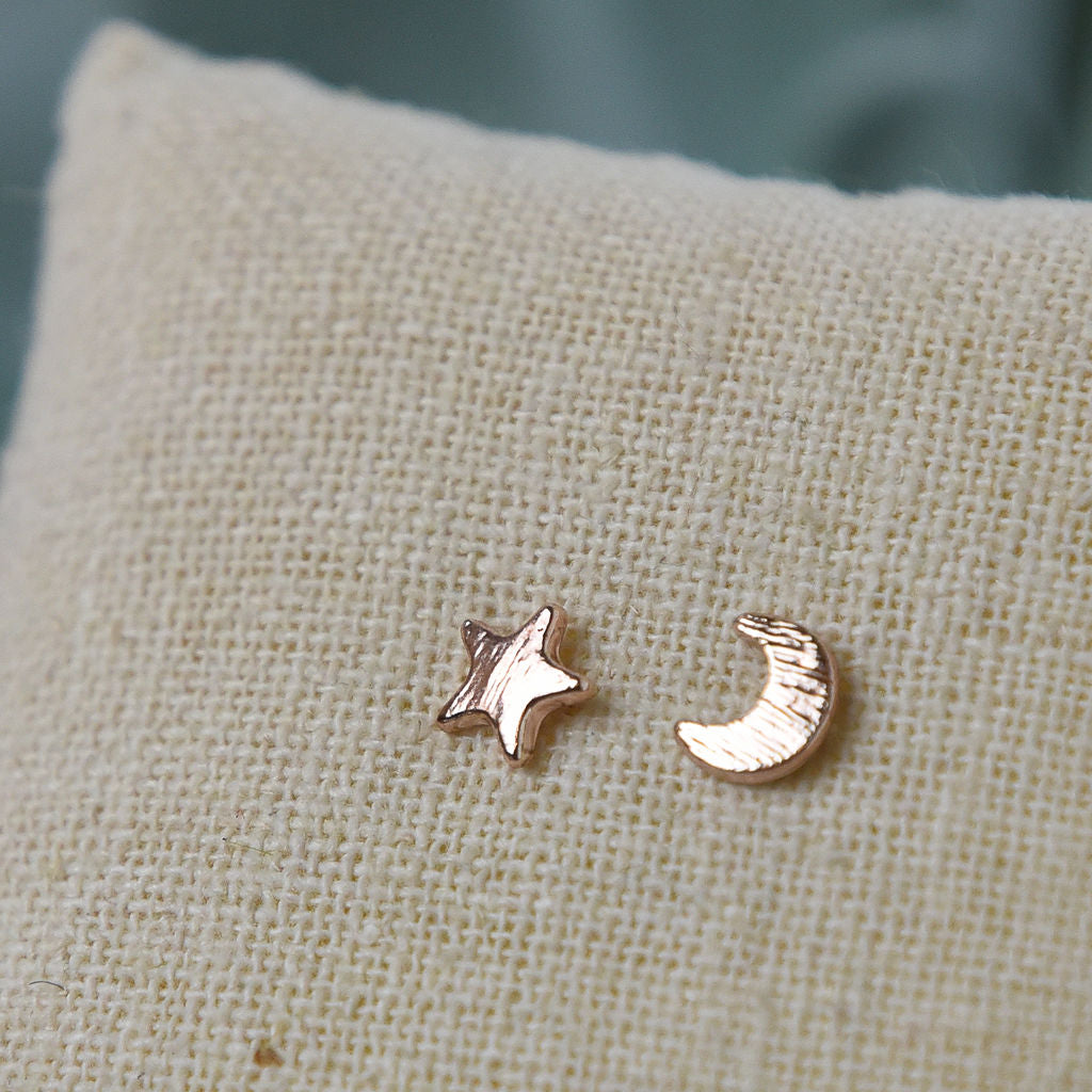 Stars and Moon Stud Earrings
