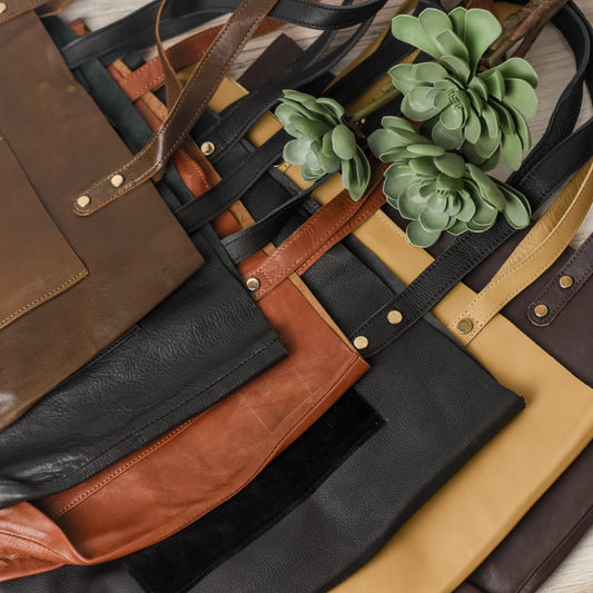 Barron Pocket Genuine Leather Tote