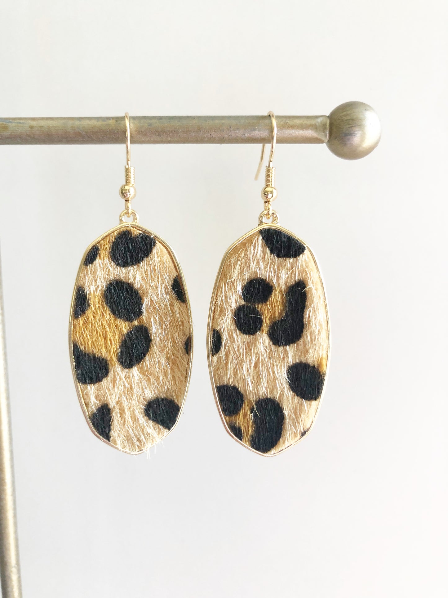Leopard Dangle Earrings