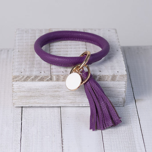 Hannah Hands Free Bangle Keychain-Purple