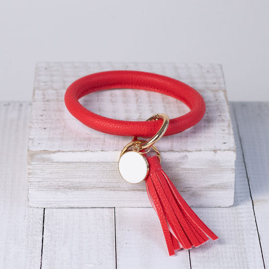 Hannah Hands Free Bangle Keychain-Red