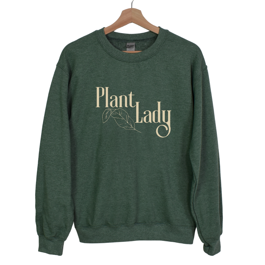 Plant Lady Sweatshirt on Moss